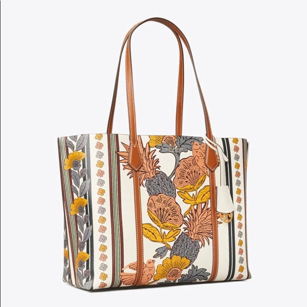 New Tory Burch Perry Printed Tote Bag, Purse